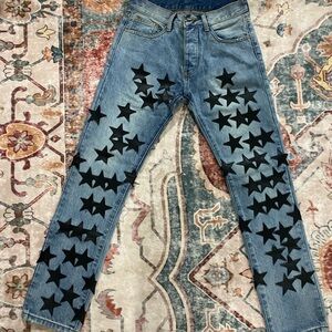 Black Star Embellished Denim Jeans